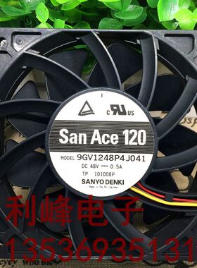 原装 9GV1248P4J041 48V 0.5A 12CM 四线 工控机风扇