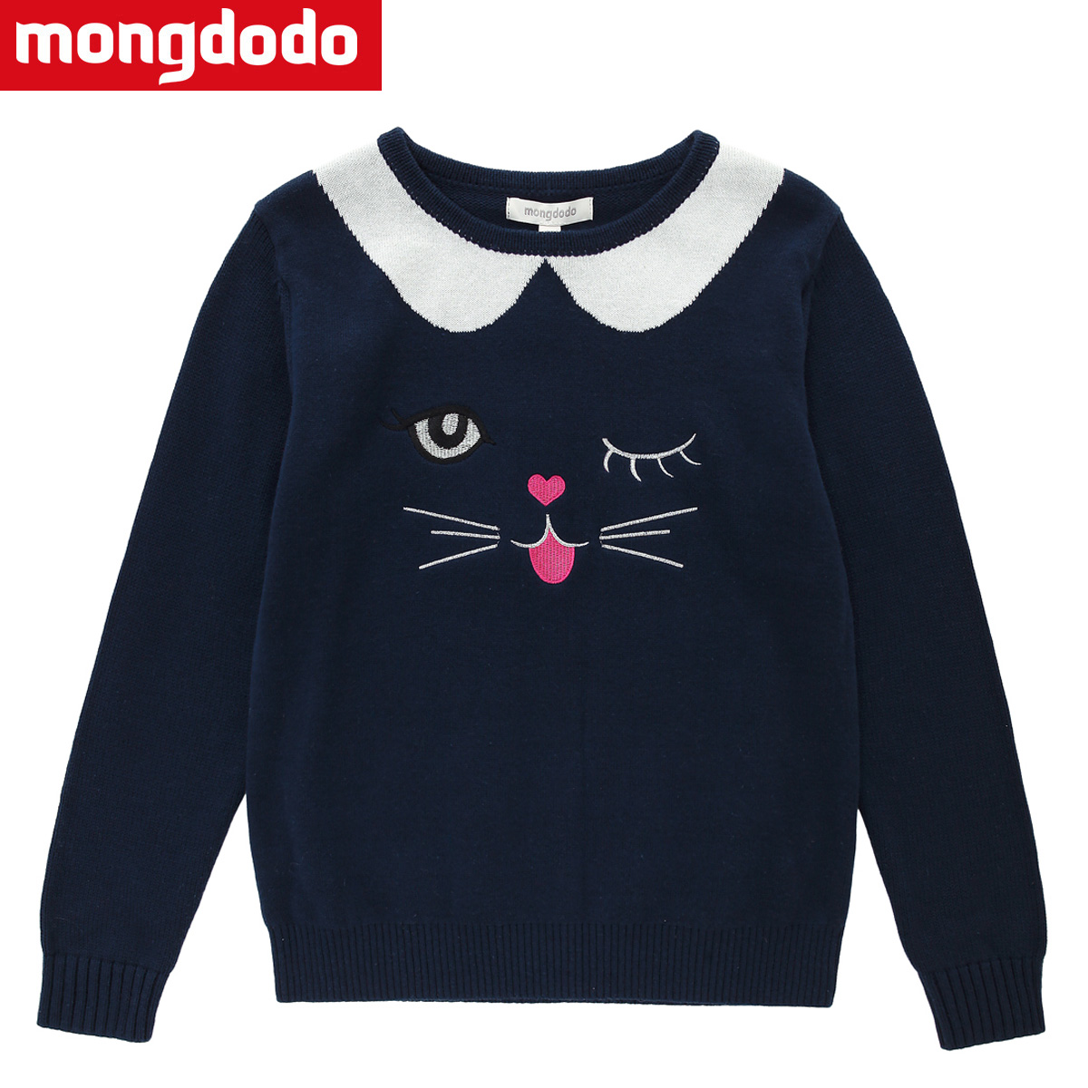 Pull fille MONGDODO à manche longue - Ref 2106084 Image 1
