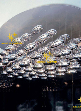 明翰厂家直销工程高级定制潜艇真空纳米电镀装饰LED吊灯81902