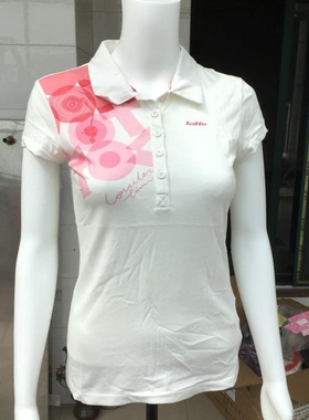 LOTTO 乐途 女子 时尚运动系列 纯棉运动短袖POLO衫T恤EPLG004-1