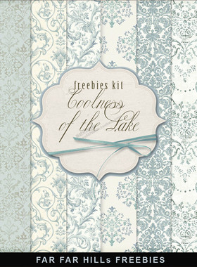 P0070高清PS设计素材优雅浅蓝色欧式花纹纹饰四方连续背景300DPI