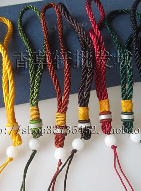 DIY线绳千眼菩提子手把件手玩件绳子挂绳红绳件把件绳1281