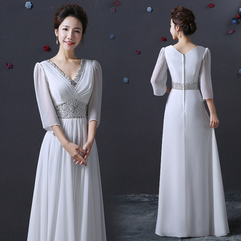 Annual meeting full dress company 2021 new pattern banquet grace Host have more cash than can be accounted for Chorus costume Show thin Evening dressin the Women's clothing/Boutique , Wedding/Cheongsam/Formal dress , Formal dress/Evening  category - from Buy2taobao.com to provide professional Taobao agent buy service