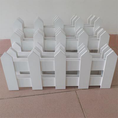 白色尖头木质围栏栅栏杆田园篱笆装饰隔断阳台护栏花架可订做包邮