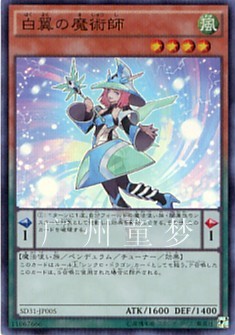 游戏王SD31散卡白翼之魔术师