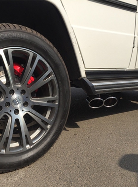 奔驰G500/G350改装G55/G63 eisenmann侧边六出遥控阀门排气管