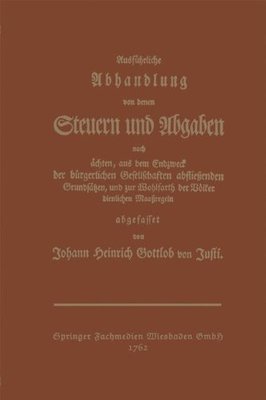 【预售】Ausfuhrliche Abhandlung Von Denen Steuern Und ...