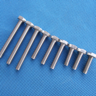 直径8mm 304不锈钢 外六角螺栓 六角头螺钉 M8*12--8*150