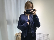 棒球服女宽松显瘦bf风学生飞行员夹克情侣外套上衣潮 欧美冬季 厚款