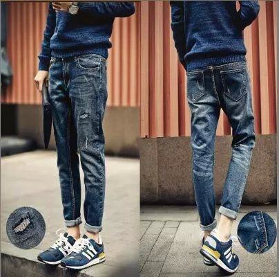 Jeans pour adolescent pieds Slim pour été - Ref 1462870 Image 1