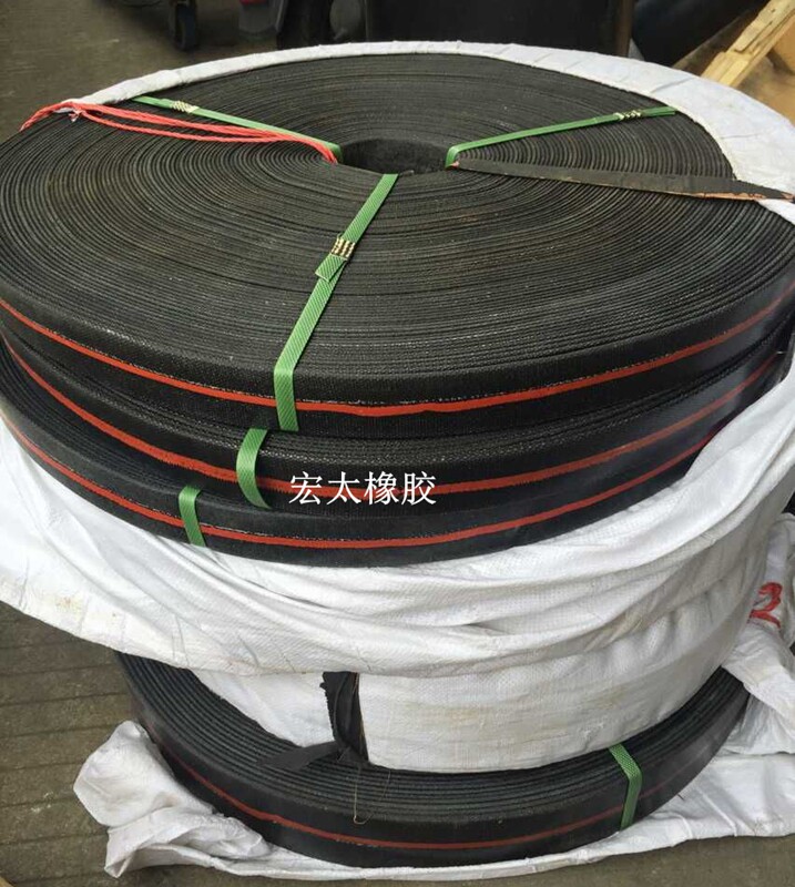 黑色橡胶传动带平胶带帆布提升机皮带平皮带夹胶传送带工业皮带