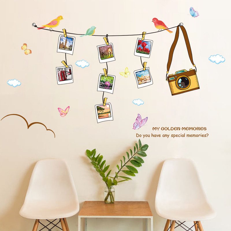 温馨照片墙贴客厅沙发背景墙相片相框贴纸卧室床头儿童房装饰贴画