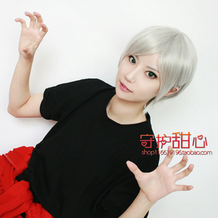 {甜心家}排球少年！灰羽列夫但西 战国BASARA石田三成cosplay假发