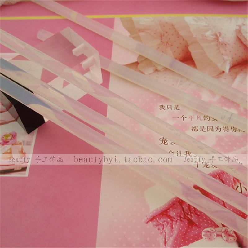 DIYÍòÄÜÈÈÈܽºÌõÈÈÈÛ½º°ô°ëɫ͸Ã÷ÊÎÆ··¢Êνº°ôСºÅ²£Á§½º25*7mm