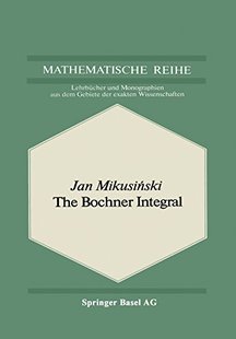 Bochner The Integral 预订