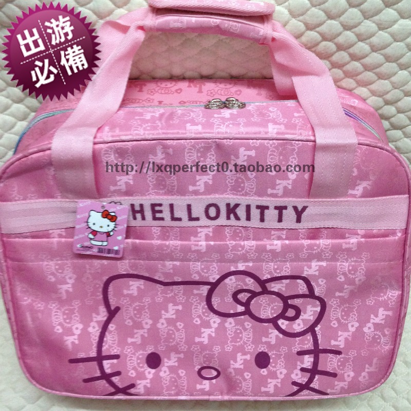 Cute cartoon hellokitty Travelling bag Short Travel High-capacity Portable bag Messenger Luggage bagin the Leather/Lady bags/Men's bag, Bag  category - from Buy2taobao.com to provide professional Taobao agent buy service