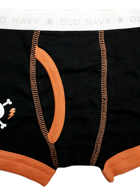 哟呼！old navy*2岁男童黑色骷髅全棉平角内裤四角短裤6230746