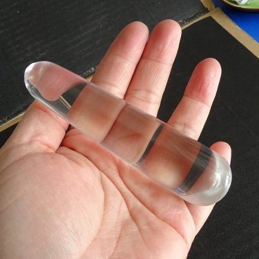 水玉冰魄天然白水晶棒按摩眼脸部身体穴位清透实物把玩 红书同款