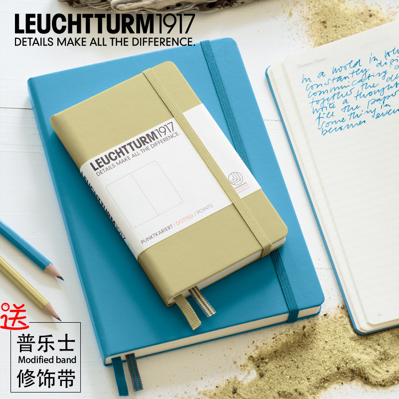 德国灯塔leuchtturm手账本方格白纸复古口袋旅行记事新年礼物本子