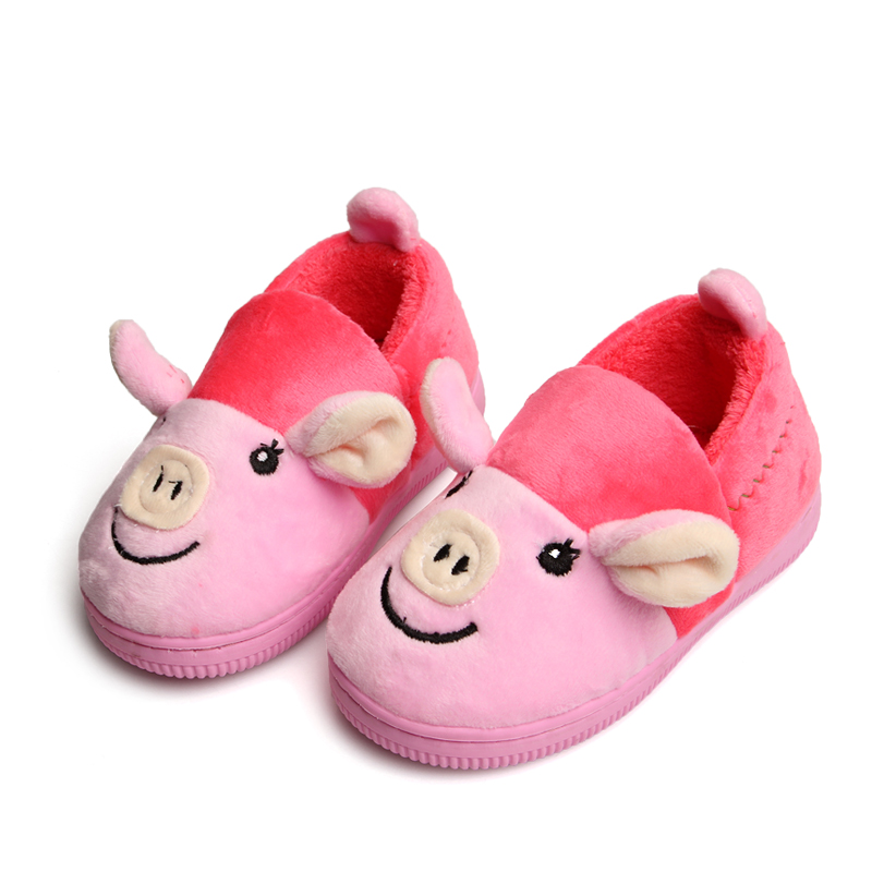 Chaussons enfants en suède pour hiver - semelle caoutchouc antidérapant - Ref 1036699 Image 1