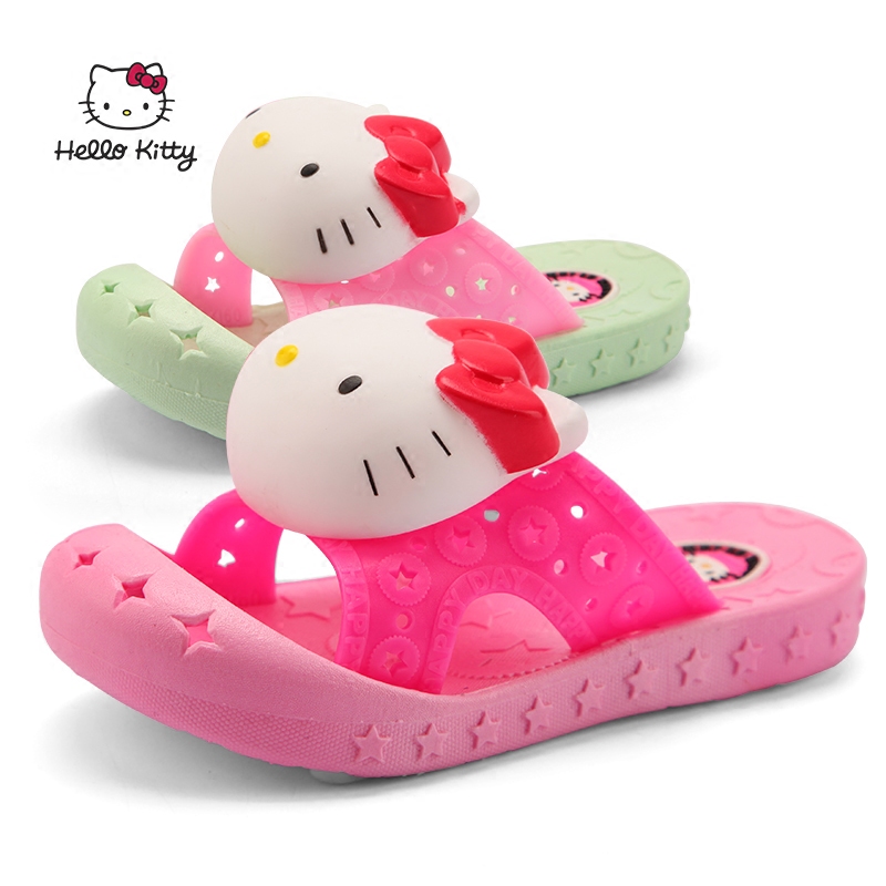 Chaussons enfants en autre HELLO KITTY pour été - semelle autre - Ref 987305 Image 1