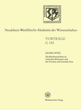 【预售】Die Beichtinschriften Im Romischen Kleinasien ...