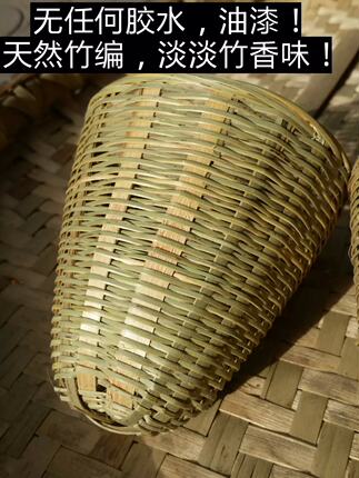 大口径家用竹编漏勺酸辣粉米粉漏斗面捞子漏面条漏勺笊篱竹火锅麻
