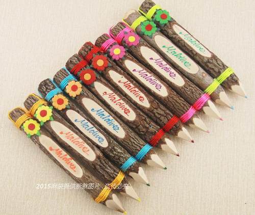 热卖马尔代夫热卖旅游纪念品创意铅笔彩笔装饰品留念送亲朋好友