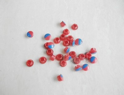 水龙头配件 把手冷热水标志 开关红蓝标签装饰盖标识