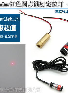 635nm0-5mw红色长条型点状激光镭射定位灯红点雷射灯头9厘3-5VDC