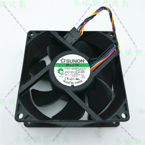原装 SUNON PSD1209PLV2-A 9232 12V 4.2W 9cm 戴尔机箱风扇KG885