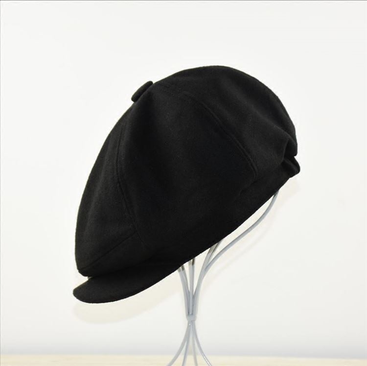 加深羊毛呢贝雷帽复古休闲鸭舌帽