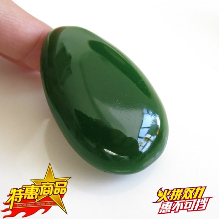 碧玉手把件和田玉菠菜绿新坑玉石把件手抓件玉把件原石手把件包邮