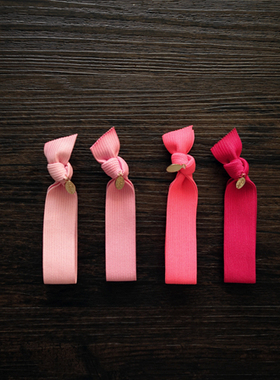 2023七夕打结发圈手链手环皮套少女简约头绳发绳皮筋头饰彩色黑色