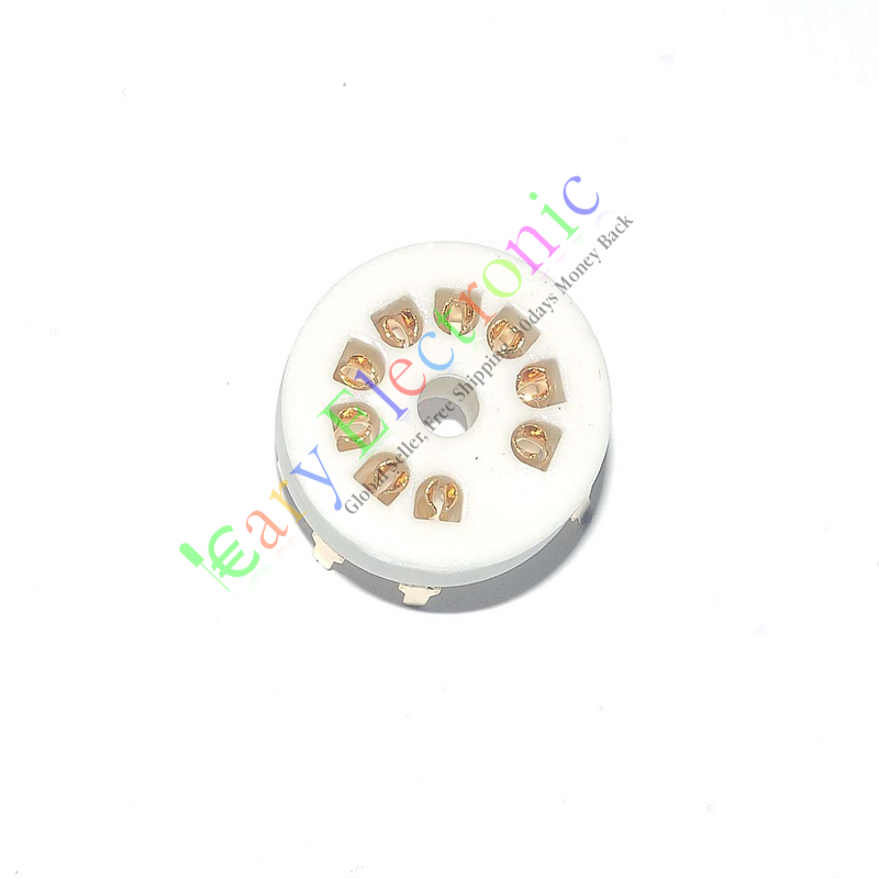 小9脚电子管座，适用于12AX7，12AT7，12AU7，ECC83，ECC82，E88CC，6922，6p1，6p14，6n1，6n2，6n3，6n4，6n11等