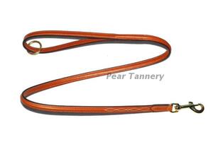 英国PT代购 意大利牛皮 刺绣款狗狗牵引绳 1.1米长 dog leash