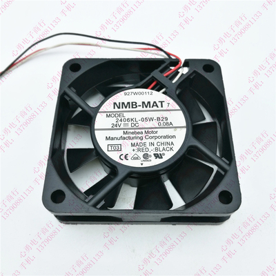 原装正品NMB 6015 2406KL-05W-B29 24V 0.09A 3线变频器散热风扇