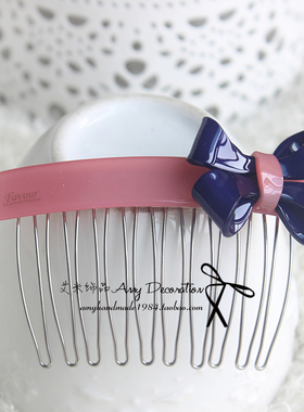 favour正品发饰蝴蝶结发饰头饰别刘海发梳插梳丸子头盘发饰头饰