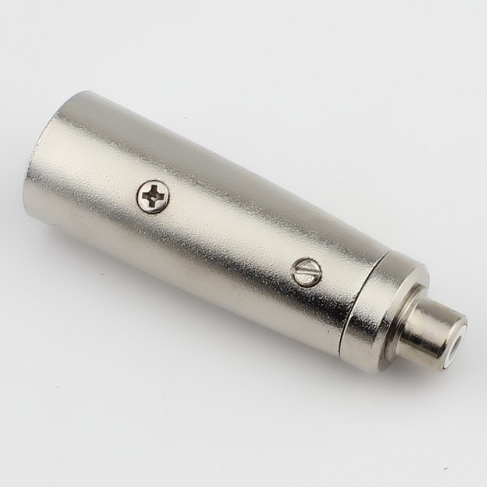 J3P三芯卡农公头转K莲花母头 1RCA公/卡母 三芯卡侬公插转莲花插