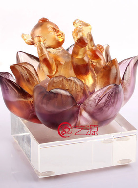 琉璃创意观音新房结婚礼品送子家