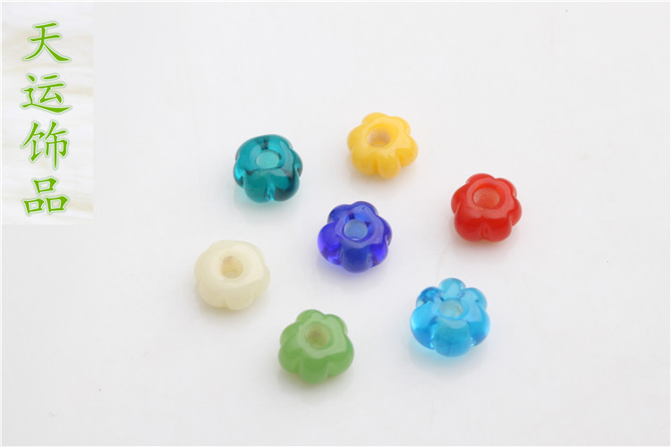 diy新款琉璃南瓜6*8mm隔珠