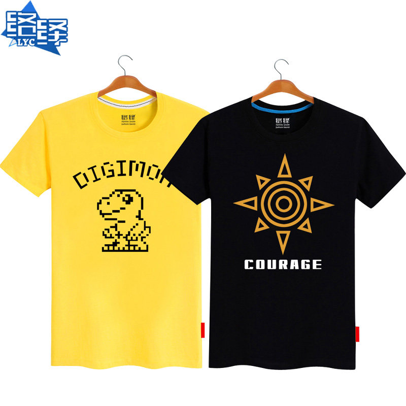 络绎夏季新款男学生数码宝贝T恤亚古兽加布兽暴龙短袖太一阿和在类目 男装, T恤中 - 来自Buy2taobao.com提供专业的淘宝代购服务