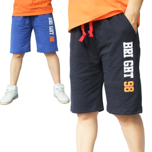 2016加肥加大新款全棉针织运动五分中裤肥款夏裤短裤胖男孩学生