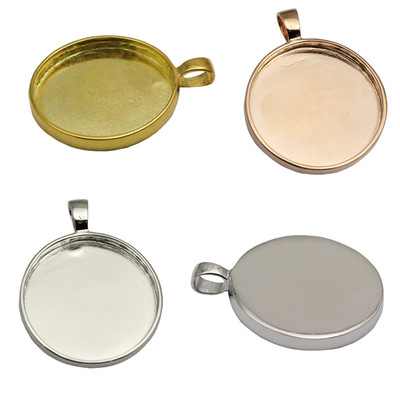 未镶嵌玫瑰金银吊坠