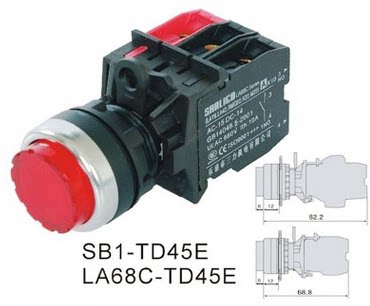 SB1(LA68C XB1)-TD45E 凸头按钮开关