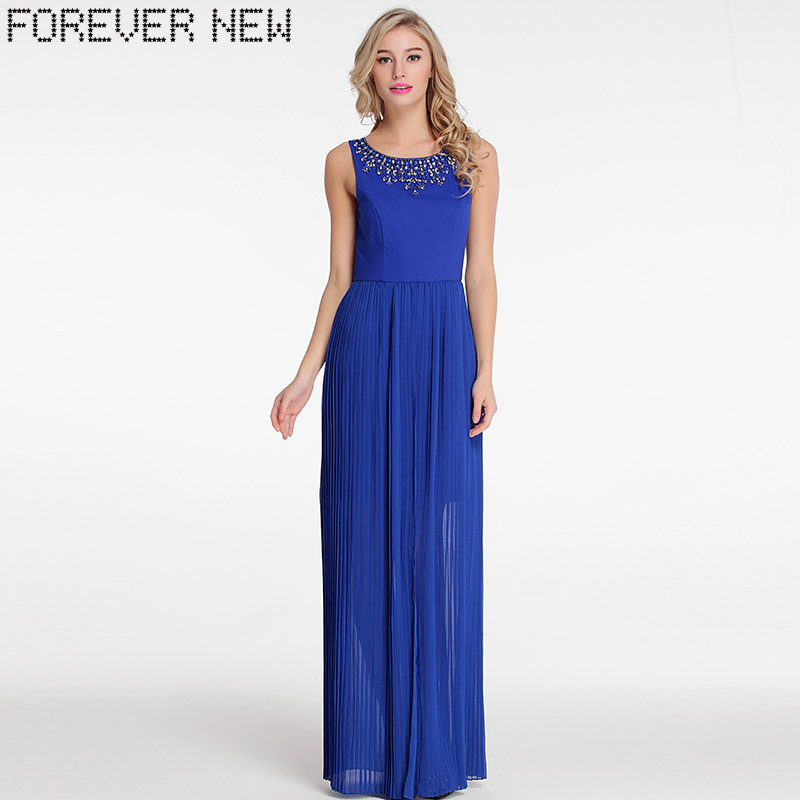 FOREVER NEW/·ã°¬À¶É«Ô²ÁìÏâ×ê°ÙñÞ³¤¿îÀñ·þÁ¬ÒÂȹ IDRC4664CN