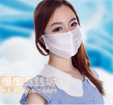 夏季真丝口罩桑蚕丝可爱个性