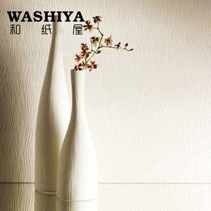 【和纸屋】现代日式温馨白色肌理客厅 进口日本墙纸壁纸 按米卖