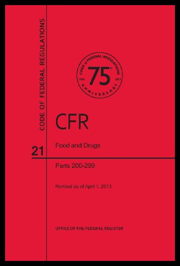 【预售】Code of Federal Regulations, Title 21, Food and D