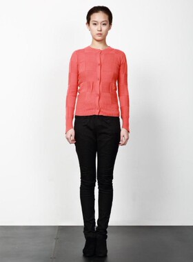 超值特惠JN布衣棋盘针织开衫 5B18146 特价560